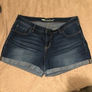 Dark Wash Old Navy Boyfriend Shorts